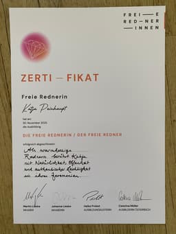 Freie Redner Ausbildung